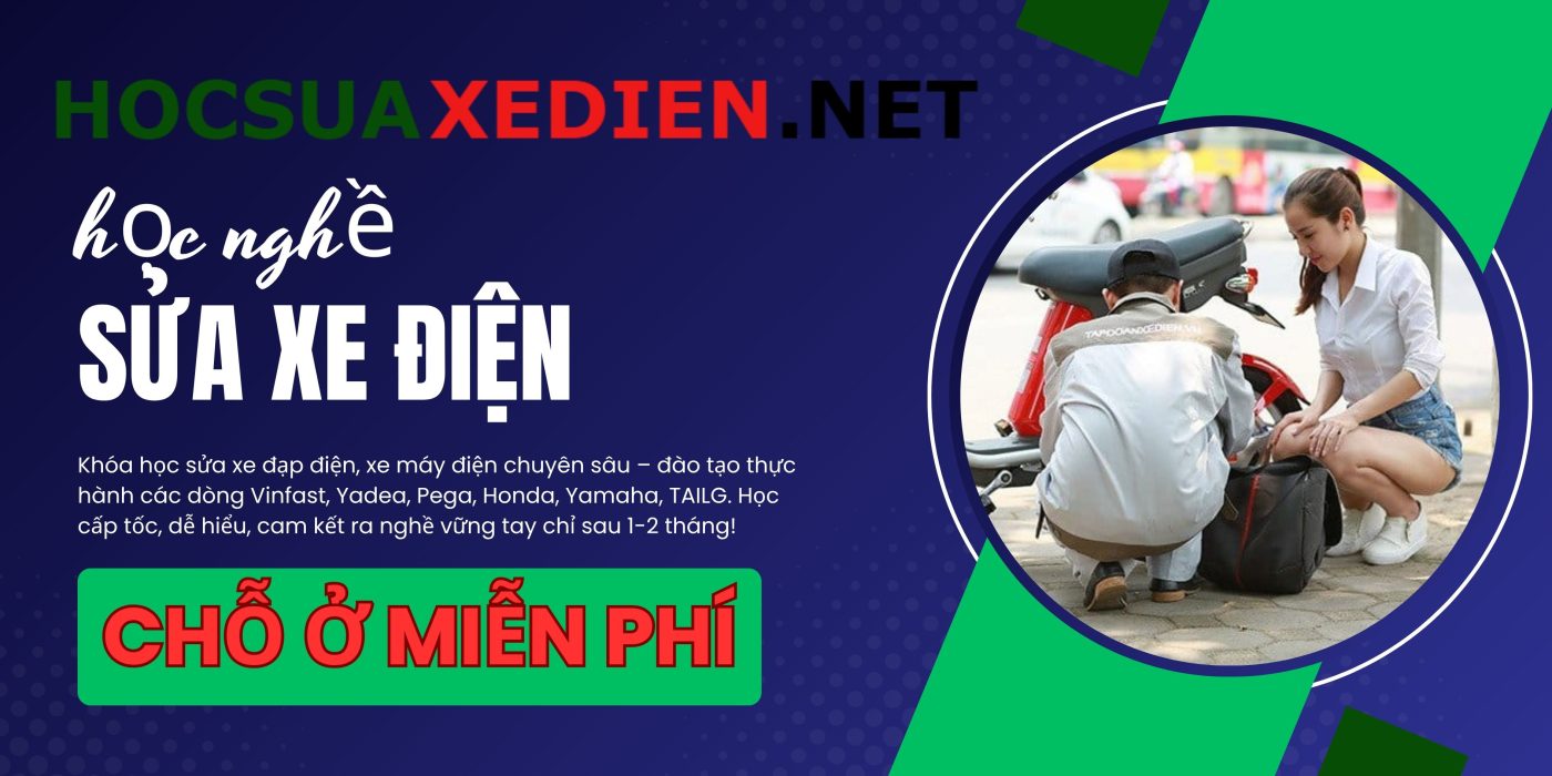 Banner học sửa xe điện
